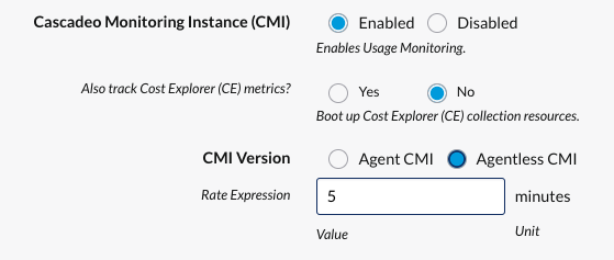 Cascadeo Monitoring Instance chart